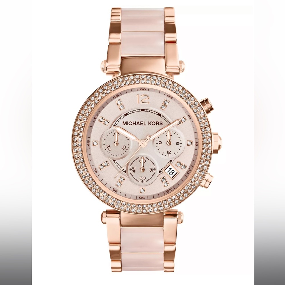 Women’s Chronograph Parker Blush and Rose gold- tone stainless steel watch